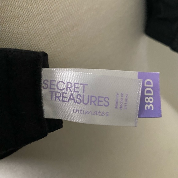 Secret Treasure black bra soft cup no wire adjustable great for t-shirts 38DD - Picture 9 of 10